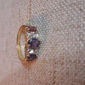 Tanzanite & Diamonds 10K Gold Ring
